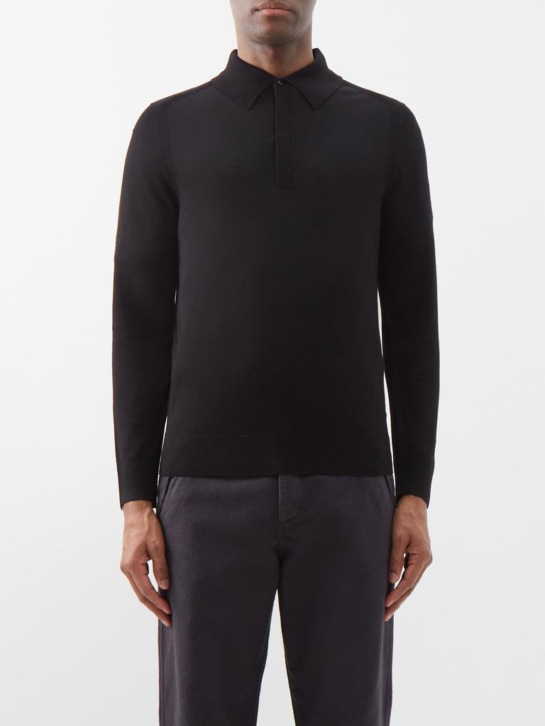 商品Paul Smith|Long-sleeved merino polo shirt,价格¥2006,第1张图片