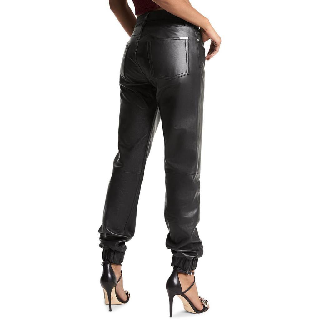 商品Michael Kors|MICHAEL Michael Kors Womens Leather Ankle Jogger Pants,价格¥1316,第4张图片详细描述