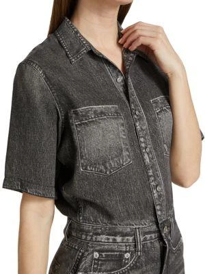 商品Rag & Bone|Liquid Miramar Denim Minidress,价格¥949,第4张图片详细描述