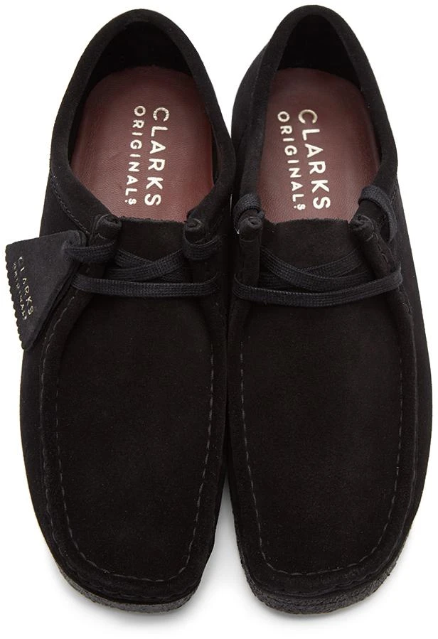 商品Clarks|Black Suede Wallabee Derbys,价格¥947,第5张图片详细描述