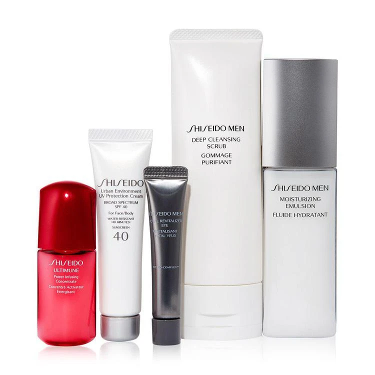 商品Shiseido|男士护肤精华5件套装,价格¥454,第2张图片详细描述