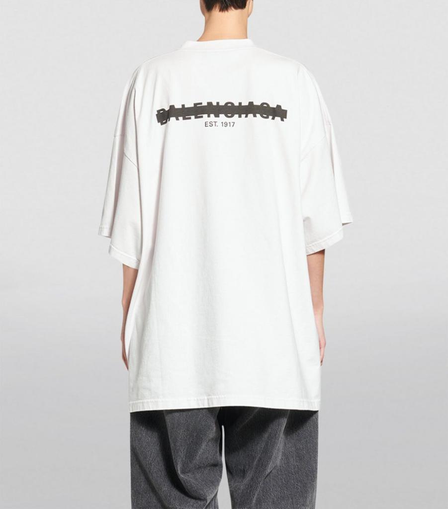 商品Balenciaga|Cotton Logo Oversized T-Shirt,价格¥4726,第6张图片详细描述