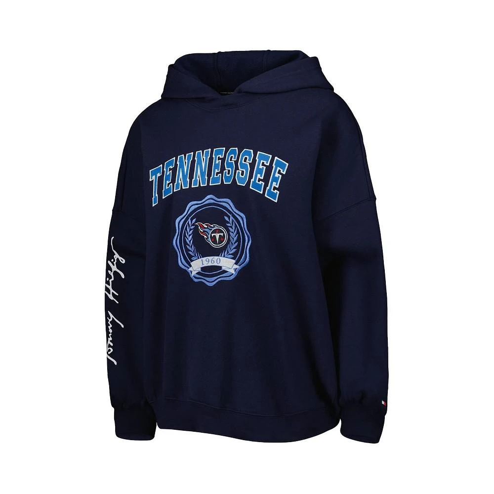 ��商品Tommy Hilfiger|Women's Navy Tennessee Titans Becca Drop Shoulder Pullover Hoodie,价格¥505,第2张图片详细描述