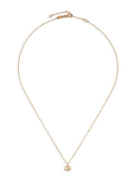 Running G 18K Rose Gold Pendant Necklace商品第1张图片规格展示