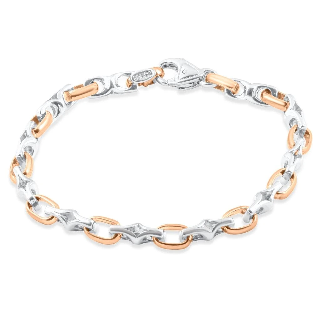 商品Pompeii3|Men's Link 14k Gold (31gram) or Platinum (49gram) 6mm Bracelet 8.25",价格¥20895,第1张图片