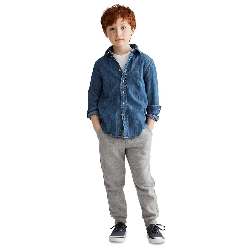 商品Ralph Lauren|Toddler and Little Boys Cotton Chambray Shirt,价格¥413,第1张图片