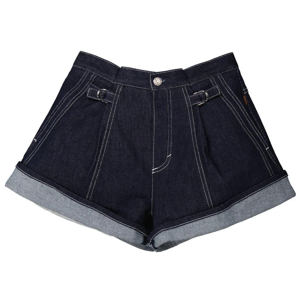 商品Chloé|Ladies Blue Recycled Denim Shorts,价格¥1879,第1张图片