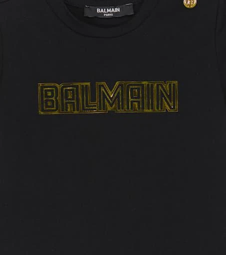 商品Balmain|Baby cotton embellished T-shirt,价格¥866,第3张图片详细描述