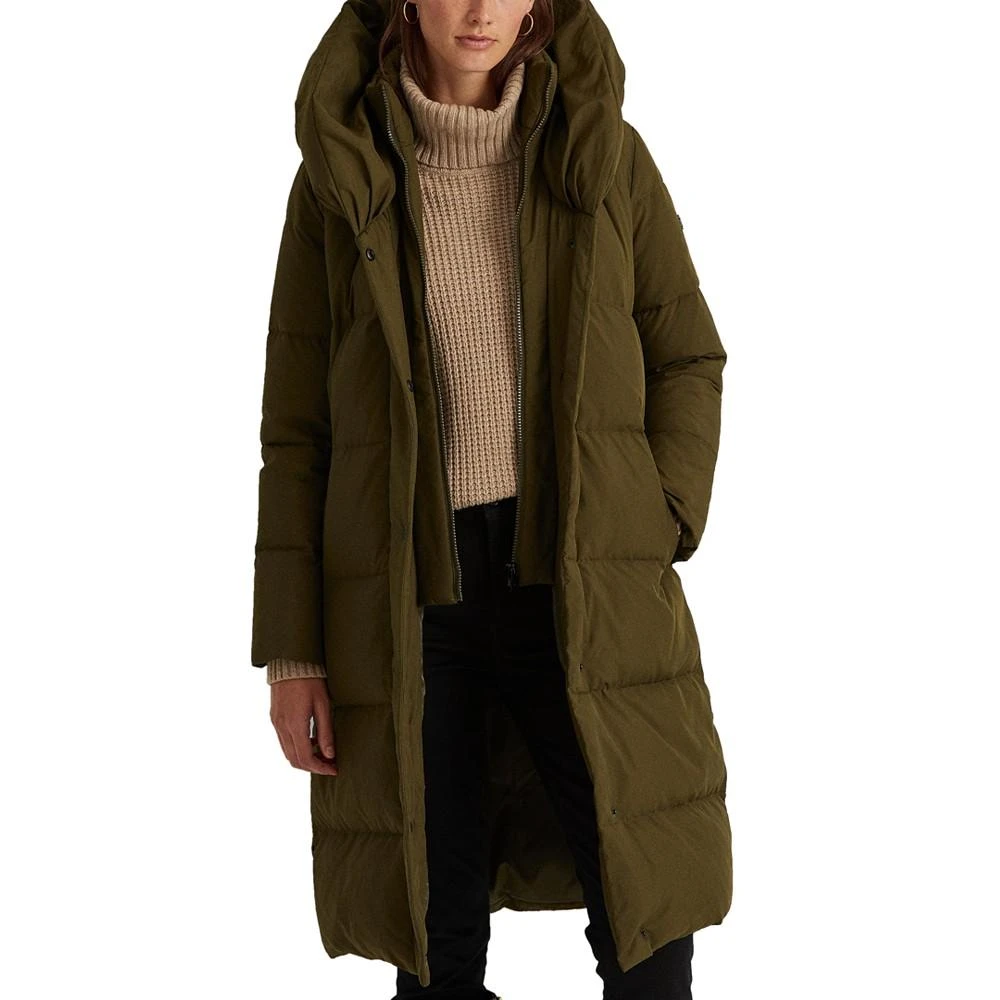 商品Ralph Lauren|Women's Oversized-Collar Hooded Down Coat,价格¥1796,第3张图片详细描述
