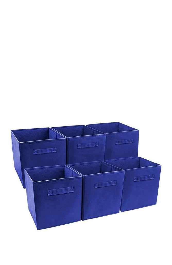 商品SORBUS|Royal Blue Foldable Storage Cube Basket Bin - 6 Pack,价格¥266,第1张图片