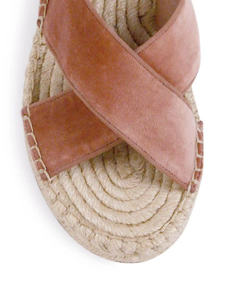 商品Joie|Ianna Velvet Crisscross Espadrille Slides,价格¥564,第3张图片详细描述