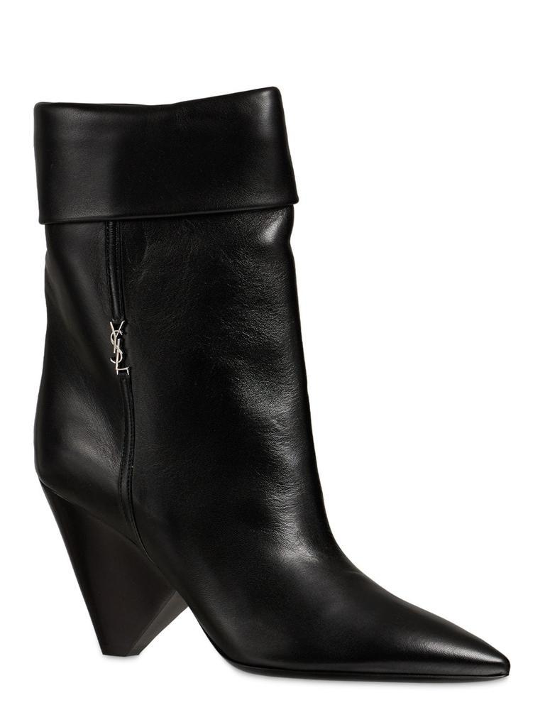 商品Yves Saint Laurent|85mm Niki Leather Ankle Boots,价格¥8414,第4张图片详细描述