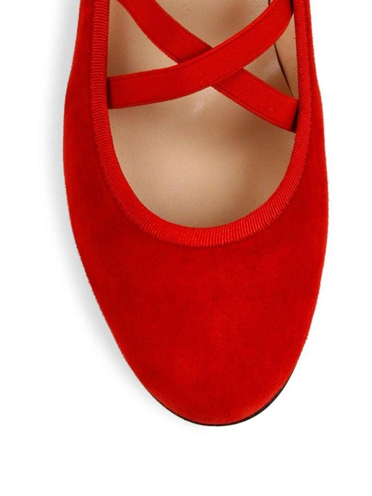 商品Stuart Weitzman|Bolshoi Suede Ballet Flats,价格¥1125,第3张图片详细描述