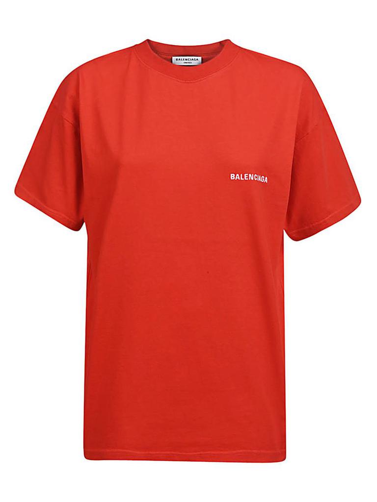 BALENCIAGA Logo organic cotton t-shirt商品第1张图片规格展示