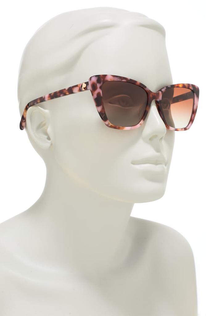 lucca 55mm cat eye sunglasses商品第3张图片规格展示