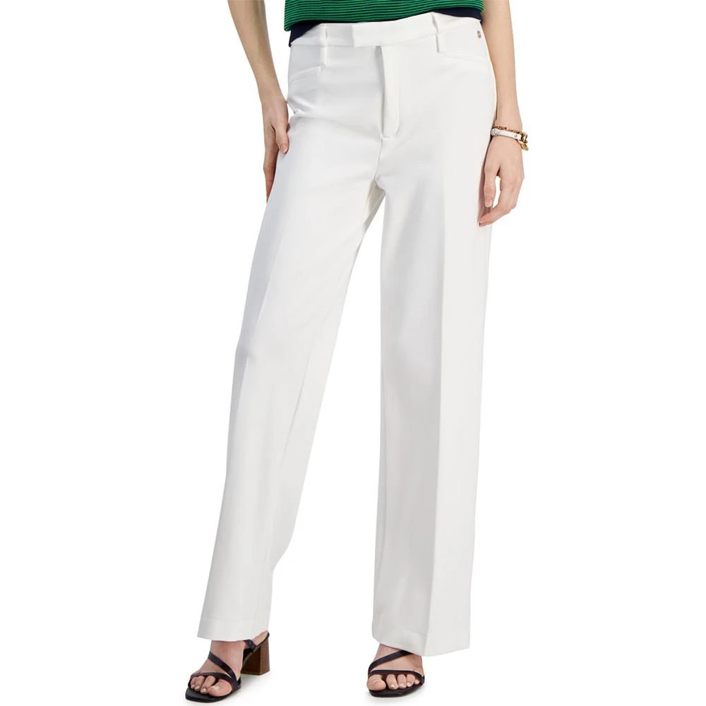 商品Tommy Hilfiger|Women's Ponté-Knit Wide-Leg Pants,价格¥225,第1张图片