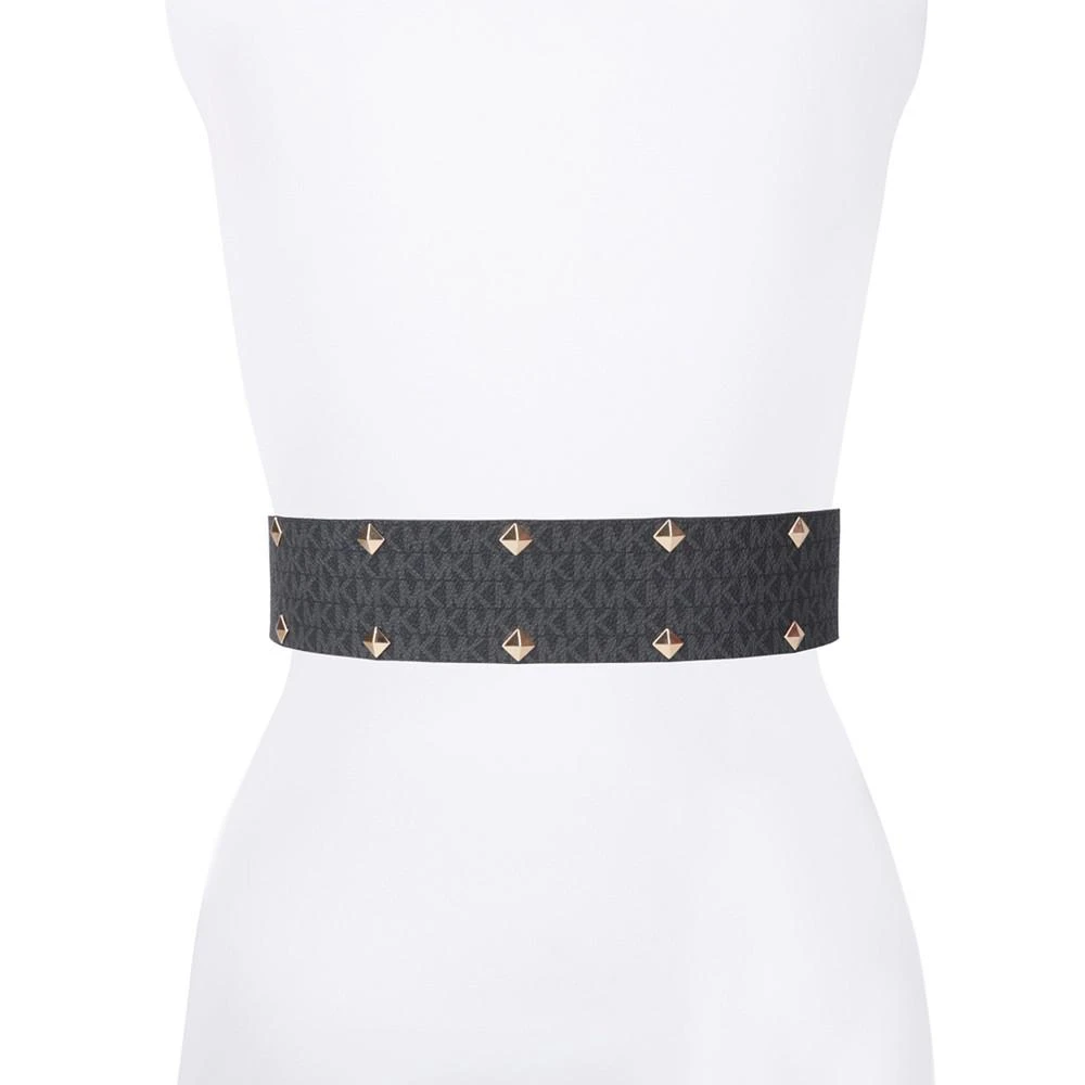 商品Michael Kors|Wide Studded Logo Belt,价格¥330,第2张图片详细描述