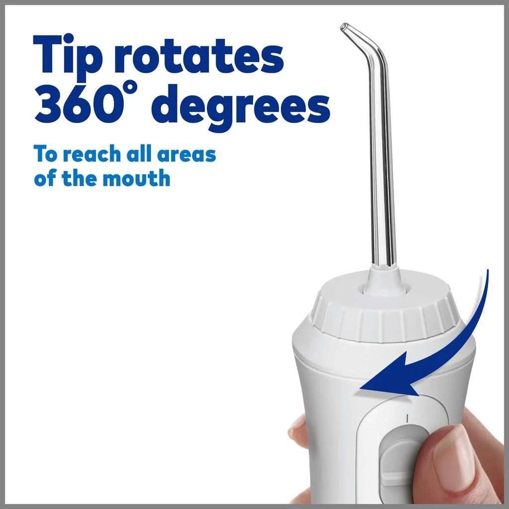 Waterpik Cordless Plus Water Flosser with 4 Flossing Tips, Rechargeable and Portable for Travel and Home, ADA Accepted, Black WP-462 商品