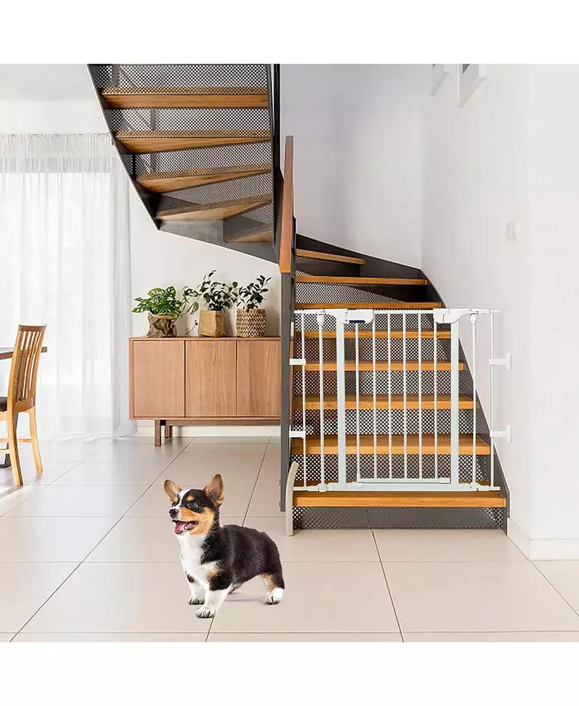 商品Costway|Baby 6 Panel Safe Metal Gate Play Yard Barrier Pet Fence Adjustable,价格¥708,第5张图片详细描述