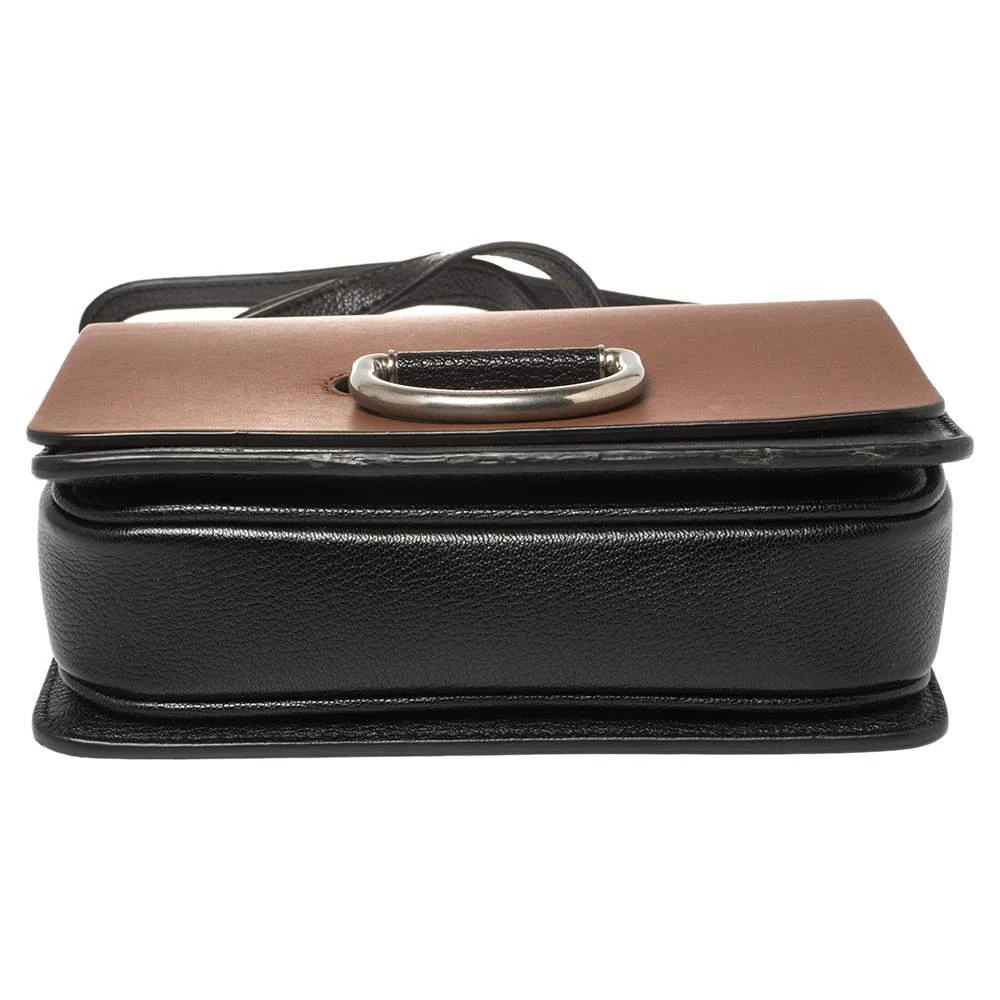 Burberry Brown/Black Leather Small D-Ring Chain Shoulder Bag 商品