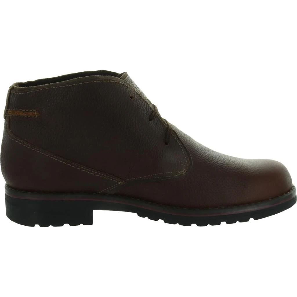 商品Clarks|Clarks Morris Lace Men's Tumbled Leather Round Toe Chukka Boots,价格¥367,第2张图片详细描述