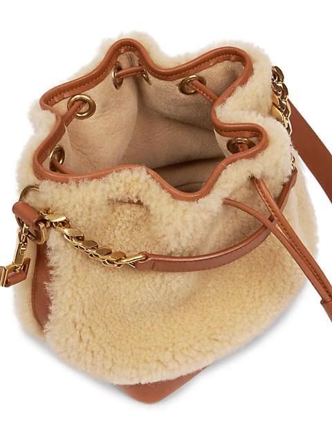商品Yves Saint Laurent|Seau Eman Shearling Bucket Bag,价格¥20412,第5张图片详细描述