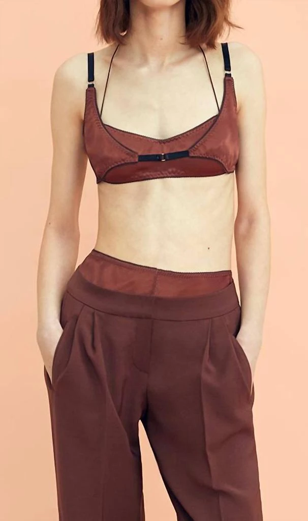 商品Anna October|Marie Bra Top In Brown,价格¥641,第2张图片详细描述