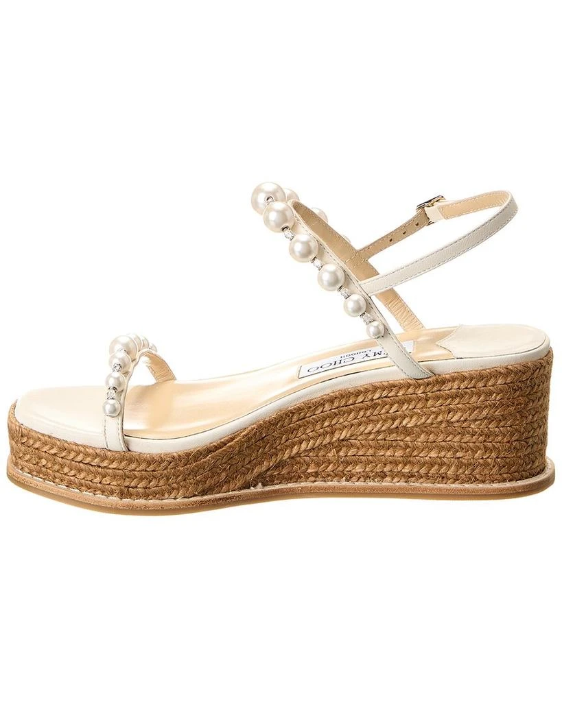 商品Jimmy Choo|Amatuus 60 Leather Wedge Sandal,价格¥4418,第2张图片详细描述