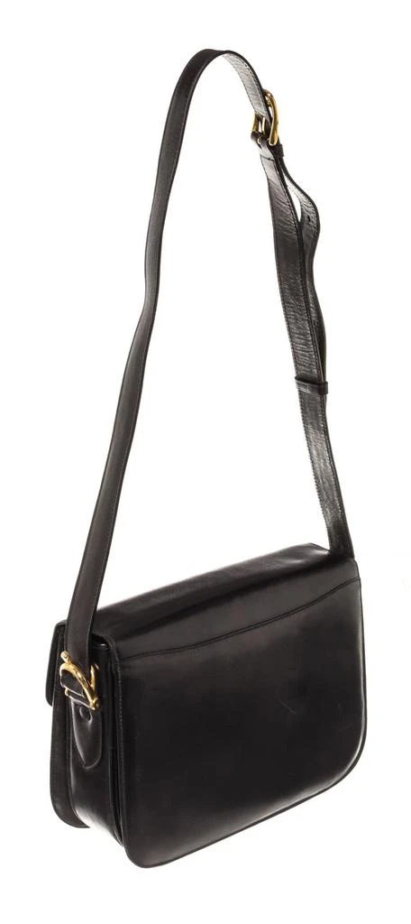 商品[二手商品] Celine|Celine Vintage Black Leather Horse Carriage Box Shoulder Bag,价格¥10212,第2张图片详细描述