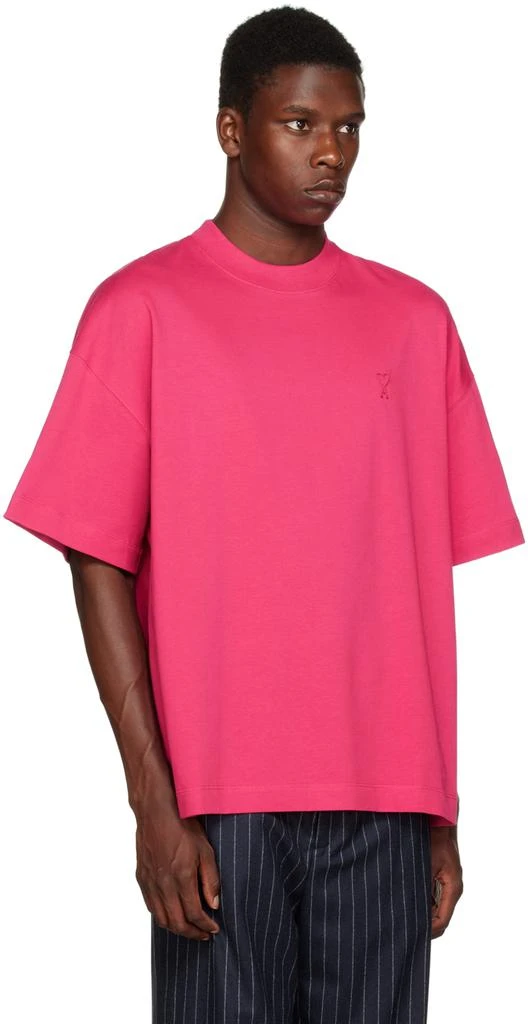 商品AMI|Pink Ami De Cœur T-Shirt,价格¥1899,第2张图片详细描述