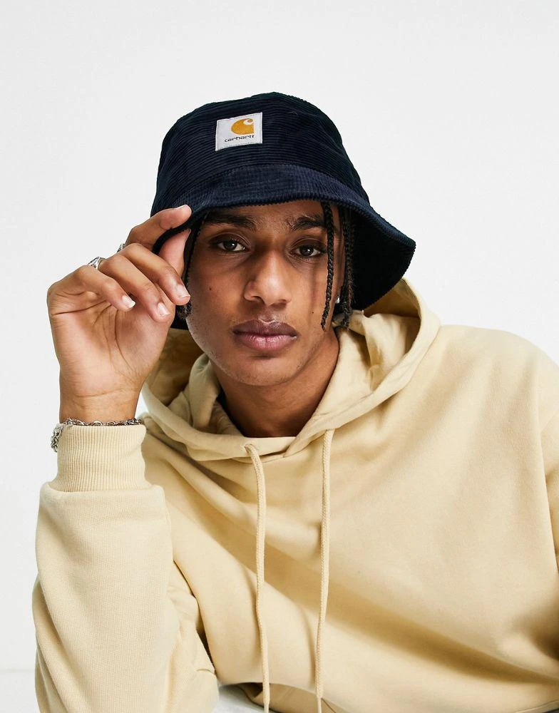 商品Carhartt|Carhartt WIP corduroy bucket hat in navy,价格¥423,第2张图片详细描述