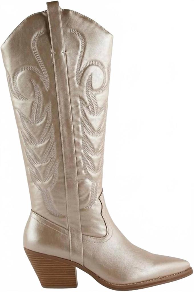 Bota de Mulher Dixie Western na cor Platino image 2