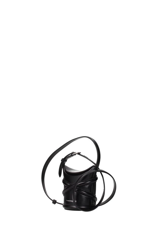 商品Alexander McQueen|Crossbody Bag the curve Leather Black,价格¥3182,第2张图片详细描述