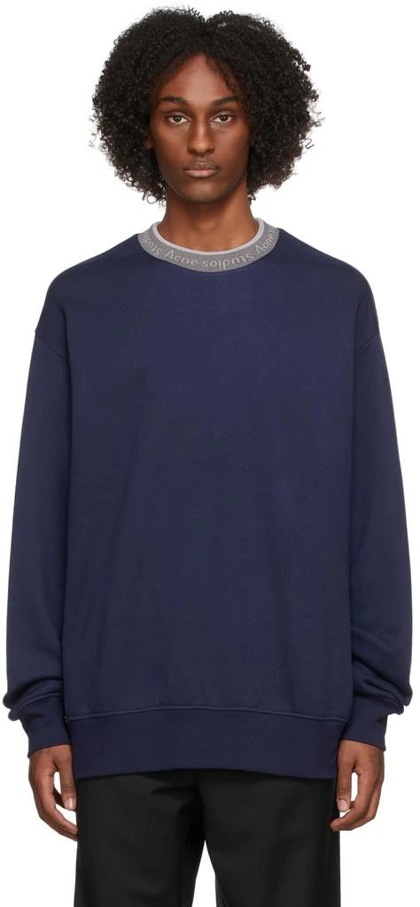 商品Acne Studios|Indigo Logo Sweatshirt,价格¥1405,第1张图片