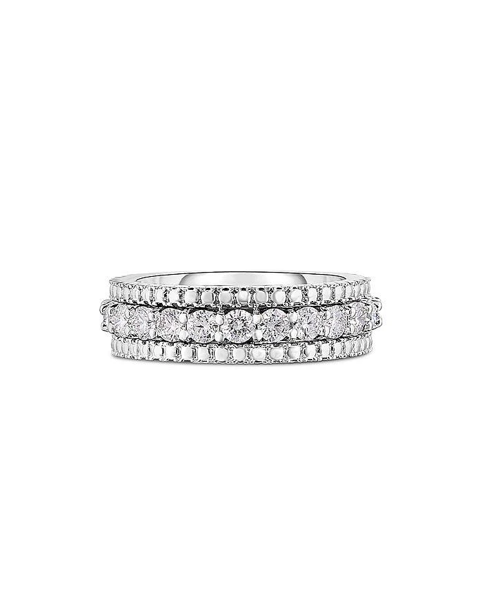 商品Roberto Coin|18K White Gold Siena Diamond Band,价格¥46261,第2张图片详细描述