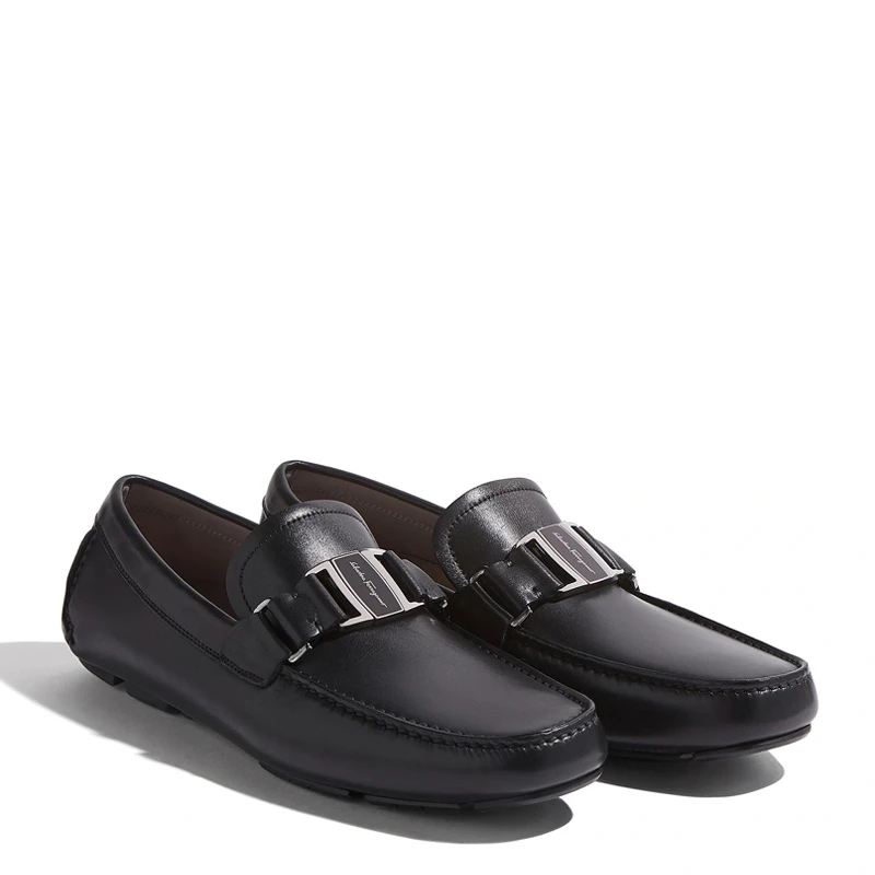 Salvatore Ferragamo 菲拉格慕 男士黑色牛皮驾车鞋 02-B166-698888 商品