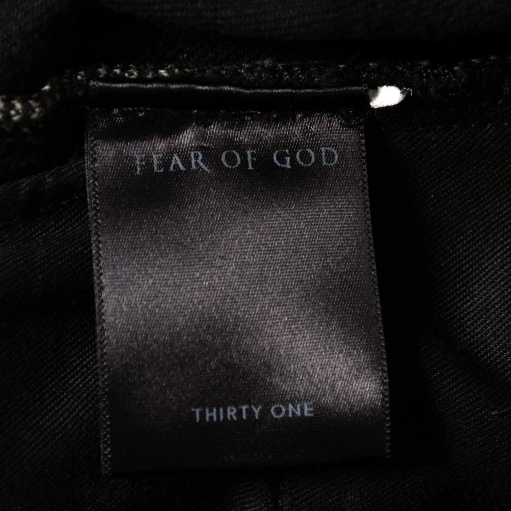 商品[二手商品] Fear of god|Fear of God Fourth Collection Black Distressed Zipped Hem Jeans M,价格¥5441,第5张图片详细描述