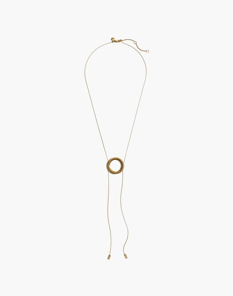 商品Madewell|Sliding Ring Bolo Necklace,价格¥275,第2张图片详细描述