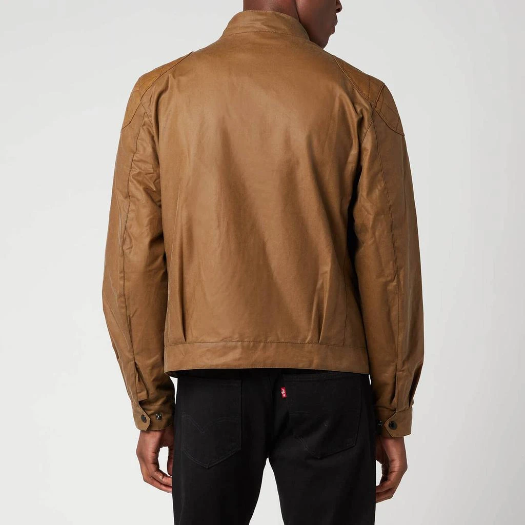 商品Barbour|Barbour International Men's Stove Wax Jacket - Sand,价格¥1108,第2张图片详细描述