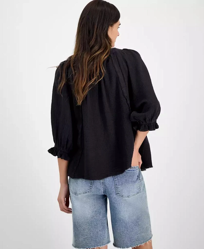 商品Free People|Women's Lucy Cotton Button-Front Swing Blouse,价格¥433,第3张图片详细描述