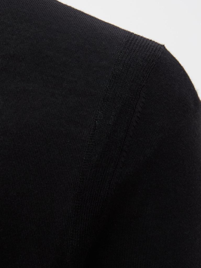 Long-sleeved merino polo shirt商品第4张图片规格展示