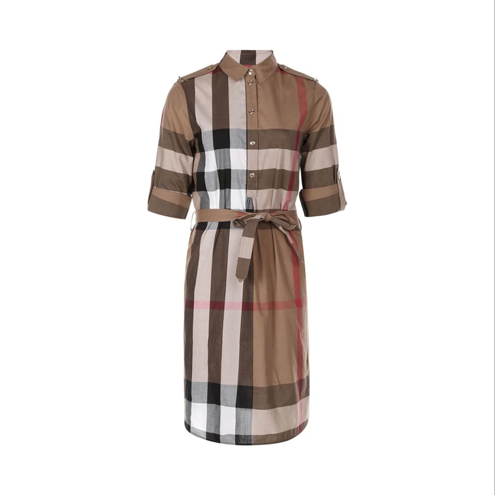 商品[国内直发] Burberry|BURBERRY 格纹女士连衣裙 8027708,价格¥4540,第1张图片