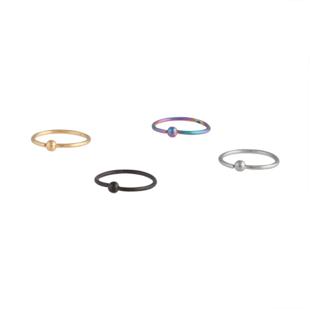 商品Lovisa|Metals Nose Ring 4 Pack,价格¥122,第1张图片