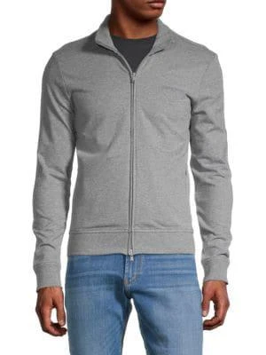 商品Armani|Logo-Embroidered Stretch-Cotton Jacket,价格¥515,第1张图片