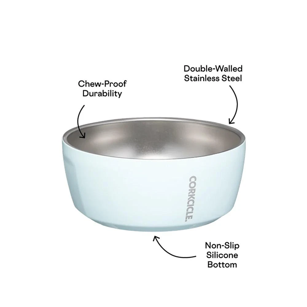 商品Corkcicle|16-Oz. Powder Blue Stainless Steel Dog Bowl,价格¥75,第3张图片详细描述