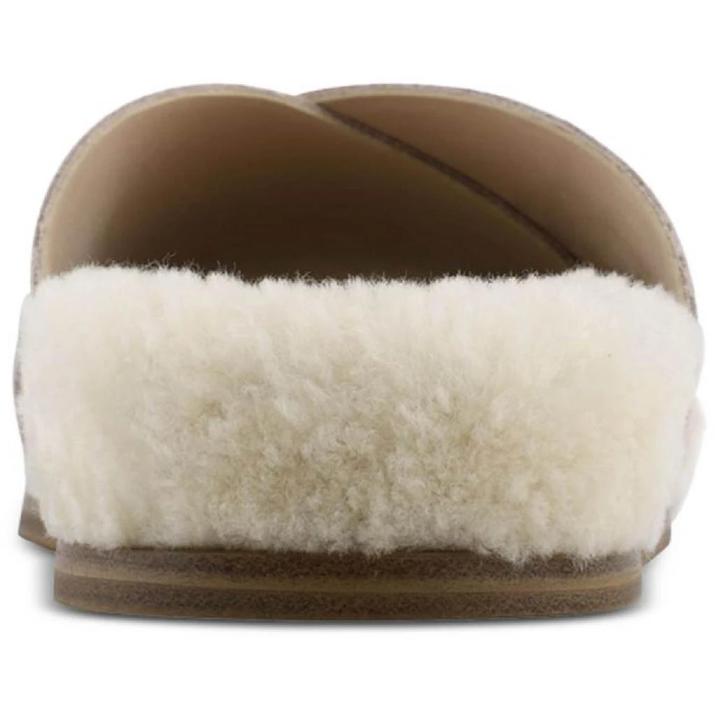 商品Marc Fisher|Marc Fisher LTD Womens Canna Shearling Leather Slide Slippers,价格¥223,第3张图片详细描述