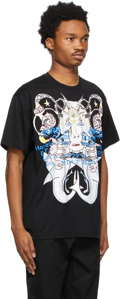 商品Burberry|黑色 Montage Print 大廓形 T 恤,价格¥4970,第2张图片详细描述