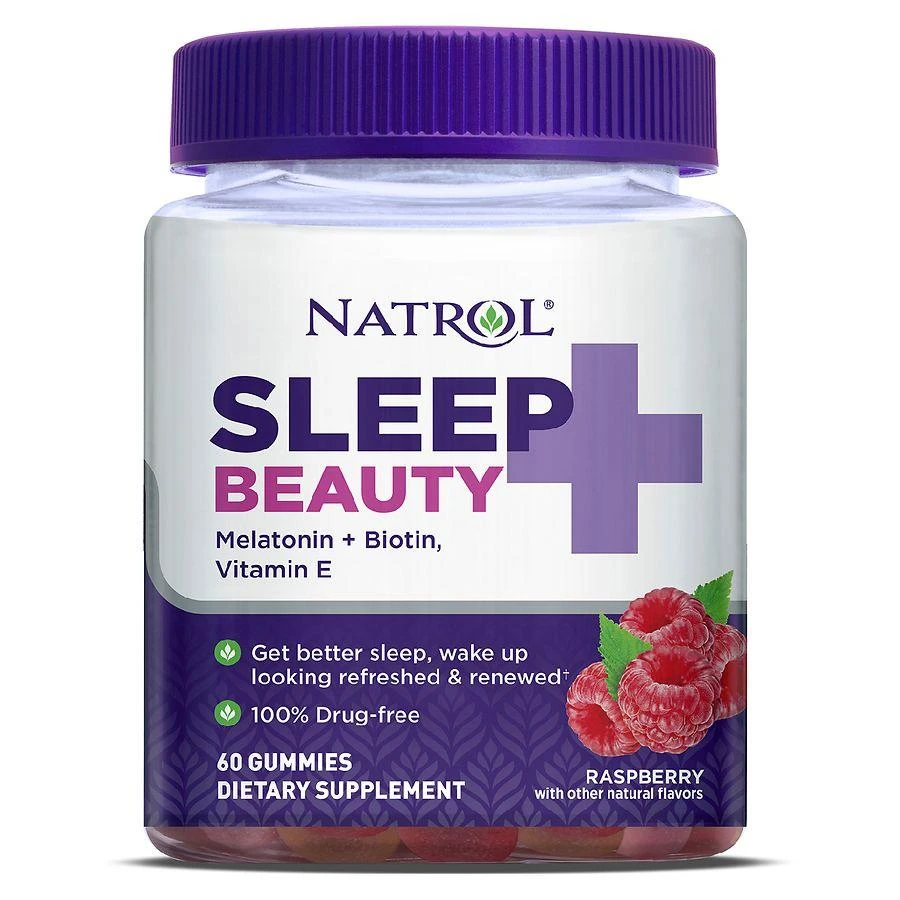 商品Natrol|Sleep + Beauty Gummy Raspberry,价格¥148,第1张图片