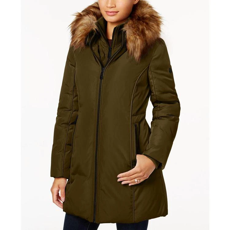 商品Michael Kors|MICHAEL  Faux-Fur-Trim Layered Down Coat,价格¥1197,第2张图片详细描述