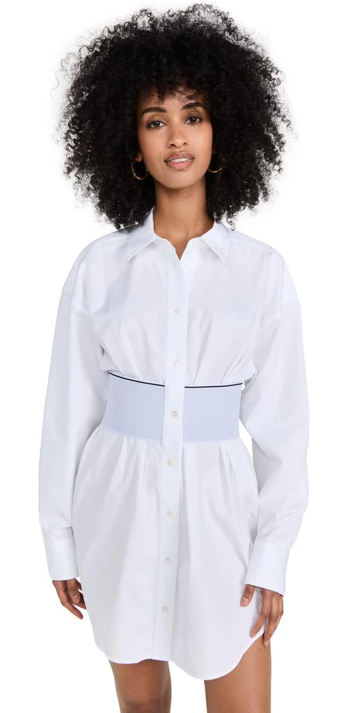 商品Alexander Wang|Alexander Wang 徽标弹性衬衫连衣裙,价格¥2568,第1张图片
